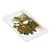 Illustration eines Stegosaurus, der ein Getränk tr Magnet (Rechte Seite)