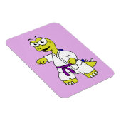 Illustration eines Stegosaurus, der Karate praktiz Magnet (Rechte Seite)