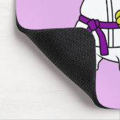 Illustration eines Stegosaurus, der Karate praktiz Mousepad (Ecke)