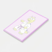 Illustration eines Stegosaurus, der Karate praktiz Post-it Klebezettel (angewinkelt)