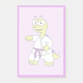 Illustration eines Stegosaurus, der Karate praktiz Post-it Klebezettel (Vorderseite)