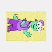 Illustration eines Stegosaurus-Krankenschwesters. Fleecedecke (Vorderseite (Horizontal))