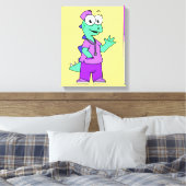 Illustration eines Stegosaurus-Krankenschwesters. Leinwanddruck (Insitu (Schlafzimmer))