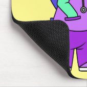 Illustration eines Stegosaurus-Krankenschwesters. Mousepad (Ecke)