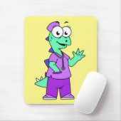 Illustration eines Stegosaurus-Krankenschwesters. Mousepad (Mit Mouse)
