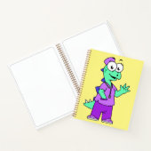 Illustration eines Stegosaurus-Krankenschwesters. Notizblock (Innenseite)