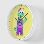 Illustration eines Stegosaurus-Krankenschwesters. Uhr (Winkel)