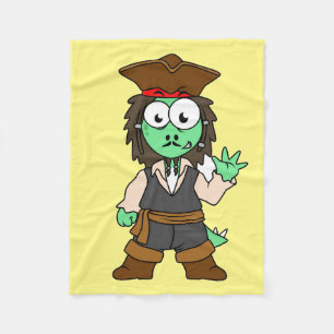 Illustration eines Stegosaurus-Pirates, Jack-Sparr Fleecedecke