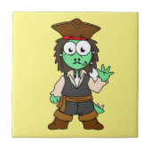 Illustration eines Stegosaurus-Pirates, Jack-Sparr Fliese (Vorderseite)