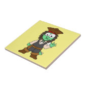 Illustration eines Stegosaurus-Pirates, Jack-Sparr Fliese (Seite)