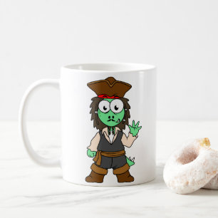 Illustration eines Stegosaurus-Pirates, Jack-Sparr Kaffeetasse