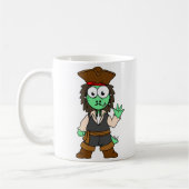Illustration eines Stegosaurus-Pirates, Jack-Sparr Kaffeetasse (Links)