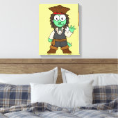 Illustration eines Stegosaurus-Pirates, Jack-Sparr Leinwanddruck (Insitu (Schlafzimmer))