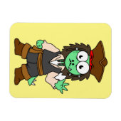 Illustration eines Stegosaurus-Pirates, Jack-Sparr Magnet (Horizontal)