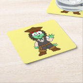 Illustration eines Stegosaurus-Pirates, Jack-Sparr Rechteckiger Pappuntersetzer (angewinkelt)