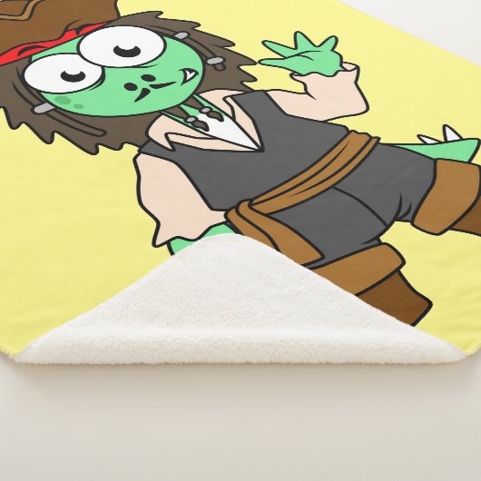 Illustration eines Stegosaurus-Pirates, Jack-Sparr Sherpadecke (3/4)