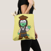 Illustration eines Stegosaurus-Pirates, Jack-Sparr Tasche (Von Nahem)