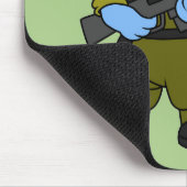 Illustration eines Stegosaurus Soldiers. Mousepad (Ecke)