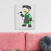 Illustration eines Stegosaurus Welders. Leinwanddruck (Insitu (Wohnzimmer))