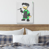 Illustration eines Stegosaurus Welders. Leinwanddruck (Insitu (Schlafzimmer))