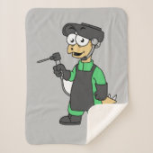 Illustration eines Stegosaurus Welders. Sherpadecke (Vorderseite)