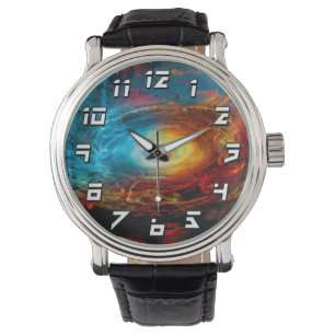Illustration eines supermassereichen Schwarzen Loc Armbanduhr