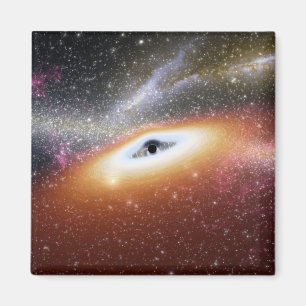 Illustration eines supermassive schwarzen Lochs Magnet