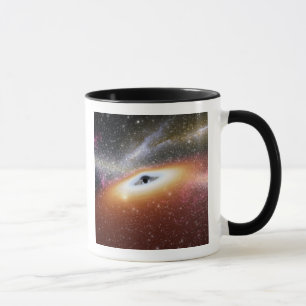 Illustration eines supermassive schwarzen Lochs Tasse