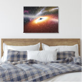 Illustration eines supermassiven schwarzen Lochs Leinwanddruck (Insitu (Schlafzimmer))
