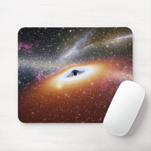 Illustration eines supermassiven schwarzen Lochs Mousepad (Mit Mouse)