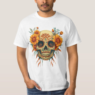 Illustration eines Totenfesttags mit Fle T-Shirt