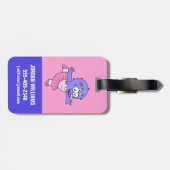 Illustration eines Triceratops Ballet Tänzers. Gepäckanhänger (Rückseite horizontal)