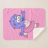 Illustration eines Triceratops Ballet Tänzers. Sherpadecke (Vorderseite (Horizontal))