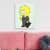 Illustration eines Triceratops Geschäftsmann. Leinwanddruck (Insitu (Wohnzimmer))