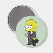 Illustration eines Triceratops Geschäftsmann. Magnet (Vorderseite/Rückseite)