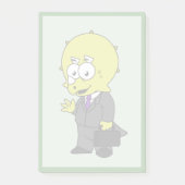 Illustration eines Triceratops Geschäftsmann. Post-it Klebezettel (Vorderseite)