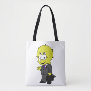 Illustration eines Triceratops Geschäftsmann. Tasche