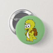 Illustration eines Triceratops mit Backpack. Button (Vorne & Hinten)