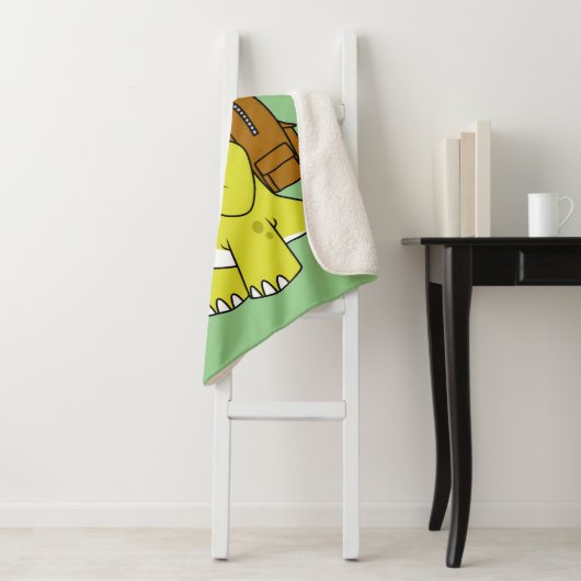 Illustration eines Triceratops mit Backpack. Sherpadecke (Beispiel)