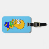 Illustration eines Triceratops Runners. Gepäckanhänger (Vorderseite horizontal)