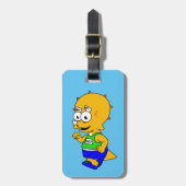 Illustration eines Triceratops Runners. Gepäckanhänger (Vorderseite vertikal)