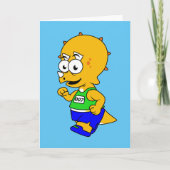 Illustration eines Triceratops Runners. Karte (Vorderseite)