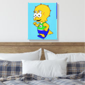 Illustration eines Triceratops Runners. Leinwanddruck (Insitu (Schlafzimmer))