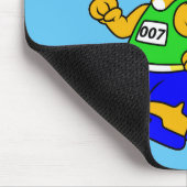 Illustration eines Triceratops Runners. Mousepad (Ecke)