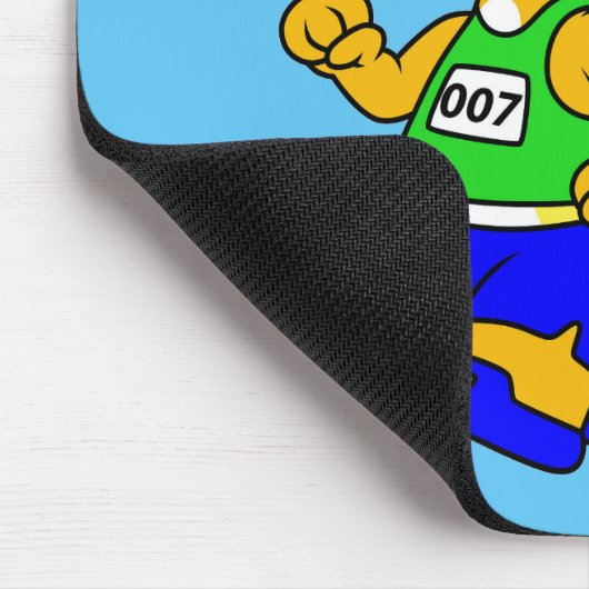 Illustration eines Triceratops Runners. Mousepad (Ecke)