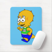 Illustration eines Triceratops Runners. Mousepad (Mit Mouse)