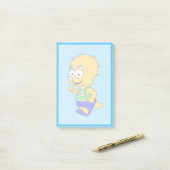 Illustration eines Triceratops Runners. Post-it Klebezettel (Auf Schreibtisch)