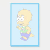 Illustration eines Triceratops Runners. Post-it Klebezettel (Vorderseite)