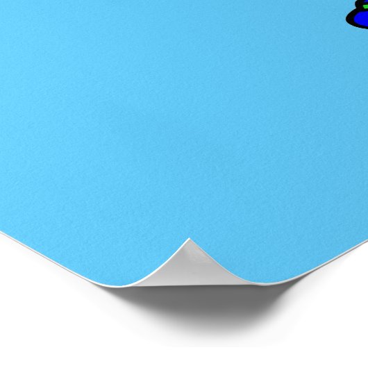 Illustration eines Triceratops Runners. Poster (Ecke)