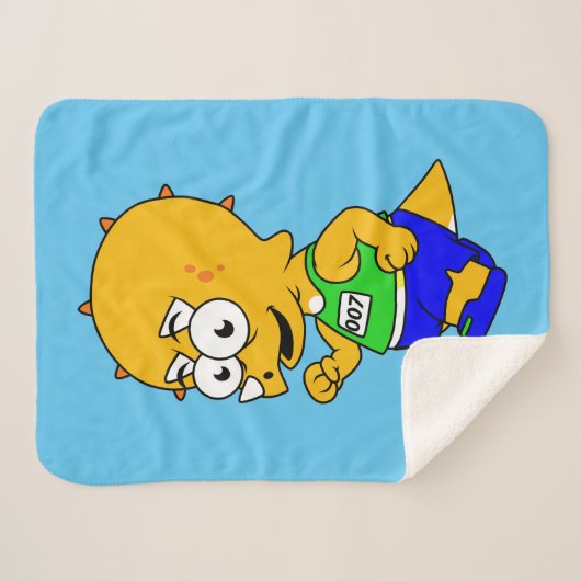 Illustration eines Triceratops Runners. Sherpadecke (Vorderseite (Horizontal))